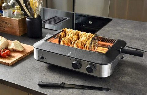 Barbecue grill elektryczny MONOLITH MK240 srebrny/szary 1600 W