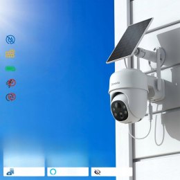 Cinnado Kamera Solarna 2K Bezprzewodowa 360° PIR Noktowizor Alexa CCTV HD+