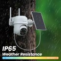 Cinnado Kamera Solarna 2K Bezprzewodowa 360° PIR Noktowizor Alexa CCTV HD+