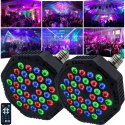 INDMIRD 2 Szt RGB 36 LED Reflektor Sceniczny z Pilotem