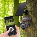 Kamera myśliwska 3MP 4G fotopułapka zasilana solarnie z noktowizją