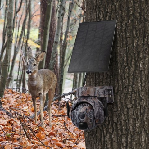 Kamera myśliwska 3MP 4G fotopułapka zasilana solarnie z noktowizją