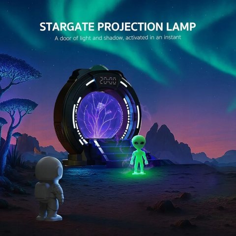 LAMPKA PROJEKTOR LED GALAXY WARP GATE ASTRONAUTA RGB EFEKT KOSMOSU