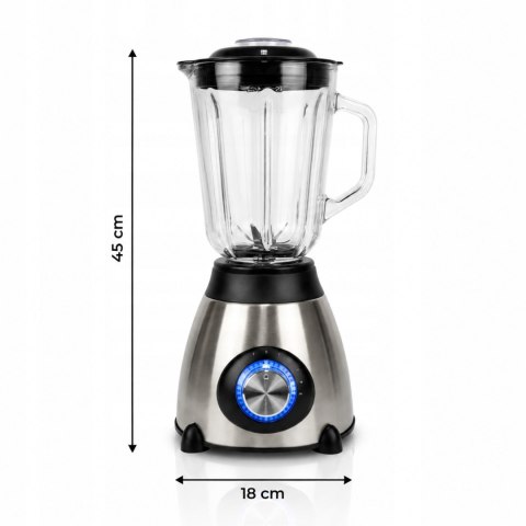 Mikser blender kielichowy 5 prędkości 800W smoothie koktajle lód