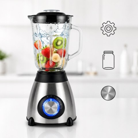 Mikser blender kielichowy 5 prędkości 800W smoothie koktajle lód