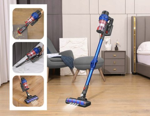 Odkurzacz pionowy Swiss Pro+ 250 W akumulatorowy 0,80 l niebieski