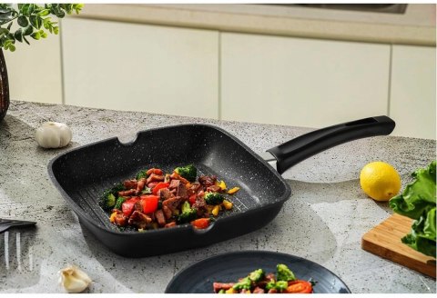 PATELNIA GRILLOWA SWISS PRO 28CM NIEPRZYWIERAJĄCA INDUKCJA