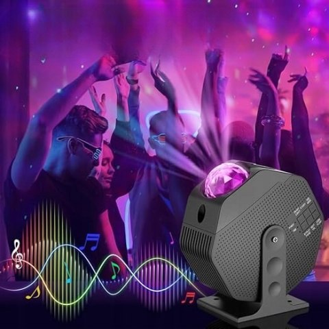 PROJEKTOR GWIAZD NIEBA RZUTNIK DLA DZIECI LED LAMPKA NOCNA PILOT