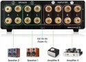 Podwójny analogowy przełącznik audio, VU-metr, 2-drożny Douk audio