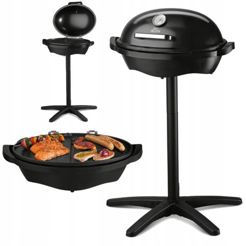 STOJĄCY GRILL ELEKTRYCZNY ZE STOJAKIEM 2400W 2w1