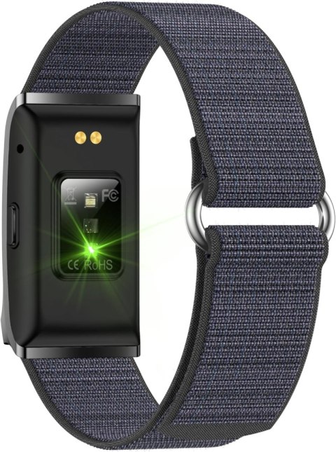 SYEEKOM Smart Health Wristband Opaska GPS Puls Stres Sen BT iOS Android