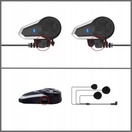 Spovii BT-S3 Intercom dla motocykli, Bluetooth, FM, 1000 m
