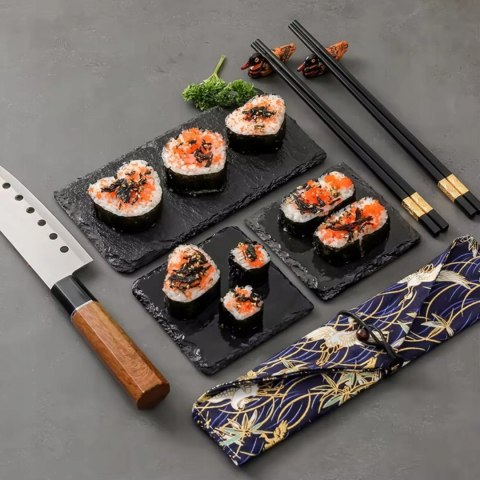 Zestaw 10 foremek do sushi forma do sushi komplet akcesoria wykrojniki