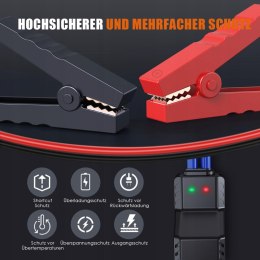 BUVAYE Przenośny Rozrusznik Samochodowy Powerbank 150PSI 2000A LED LCD