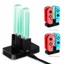 INF Stacja ładująca Nintendo Switch Joy-Con do 4 elementów sterujących grą
