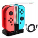INF Stacja ładująca Nintendo Switch Joy-Con do 4 elementów sterujących grą
