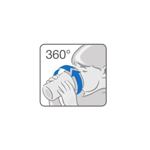 Kubek do nauki picia NUK niekapek 360° turkusowy 160 ml z uchwytami