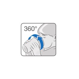 Kubek dziecięcy Nuk Mini Magic NUK 360° z pokrywką niebieski
