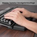Pochylony stojak pod klawiaturę komputerową i podpórkę pod nadgarstki