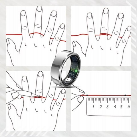 Smart ring SF R6 wielokolorowy