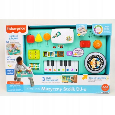 Fisher-Price Ucz się i śmiej! Muzyczny Stolik DJ-a HRB65