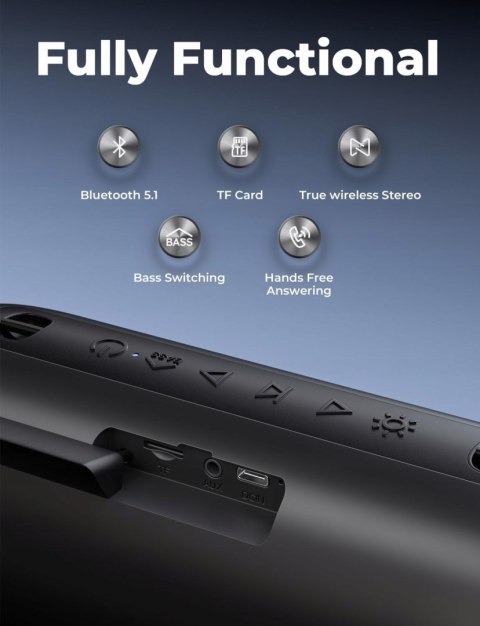 Głośnik Przenośny Łazienkowy Bluetooth Mikrofon