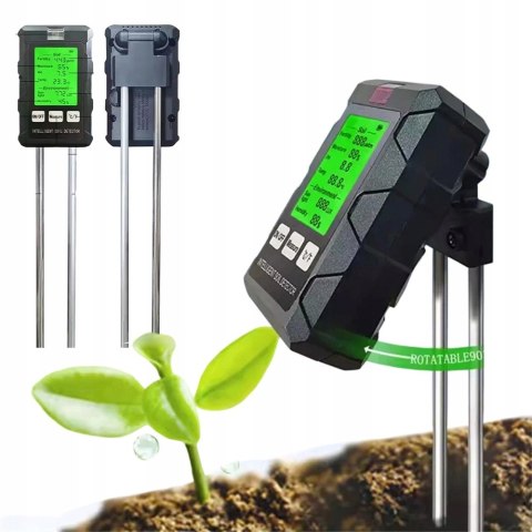 Miernik pH gleby Tester 6 w 1 pH, temperatura gleby, podłoża