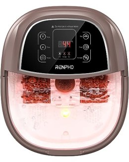 RENPHO masażer do stóp z hydromasażem, podgrzewaniem i bąbelkami