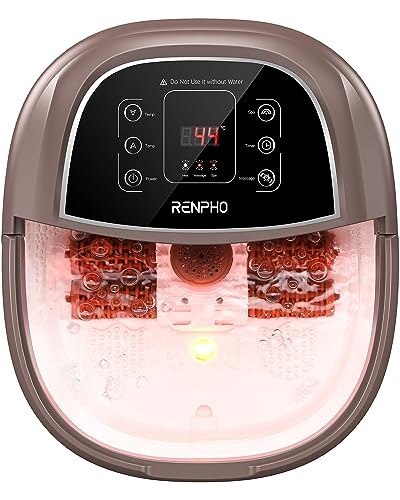 RENPHO masażer do stóp z hydromasażem, podgrzewaniem i bąbelkami