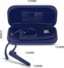 Słuchawka Bluetooth z podwójnym mikrofonem ENC, zestaw słuchawkowy
