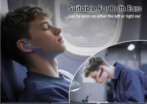 Słuchawka Bluetooth z podwójnym mikrofonem ENC, zestaw słuchawkowy