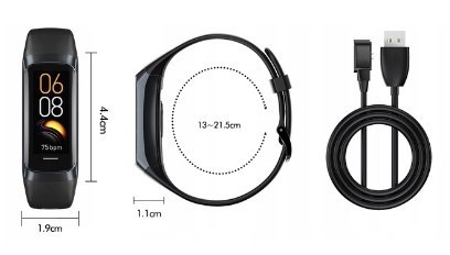Smartwatch Smartband czarny