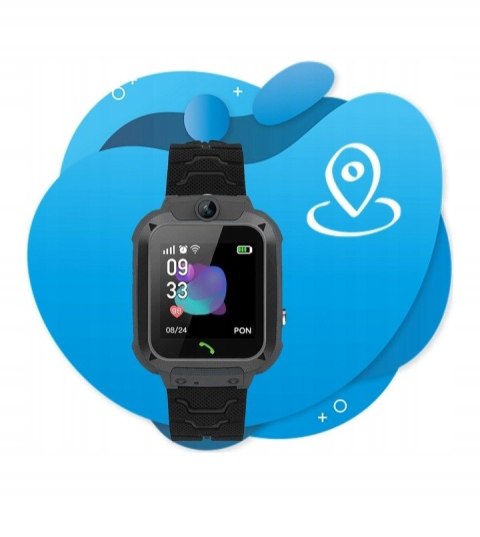 Smartwatch dla dzieci czarny