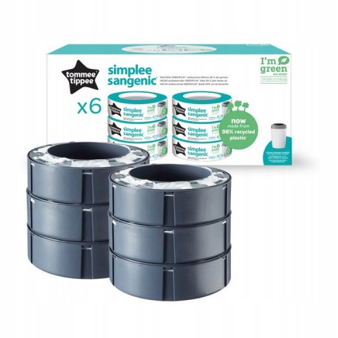 Zestaw wkładów do kosza Tommee Tippee Sangenic Simplee 6 szt.