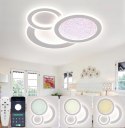 LAMPA SUFITOWA LED BIAŁY OKRĄGŁY NOWOCZESNY Z PILOTEM 88W