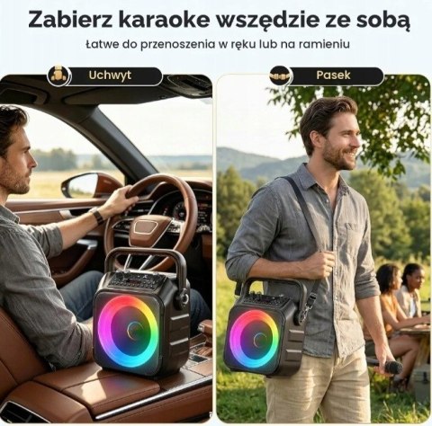 Maszyna do karaoke 2 mikrofony dla dorosłych